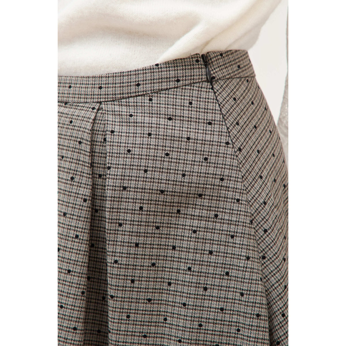 Jupe taille haute gris, BONOBO