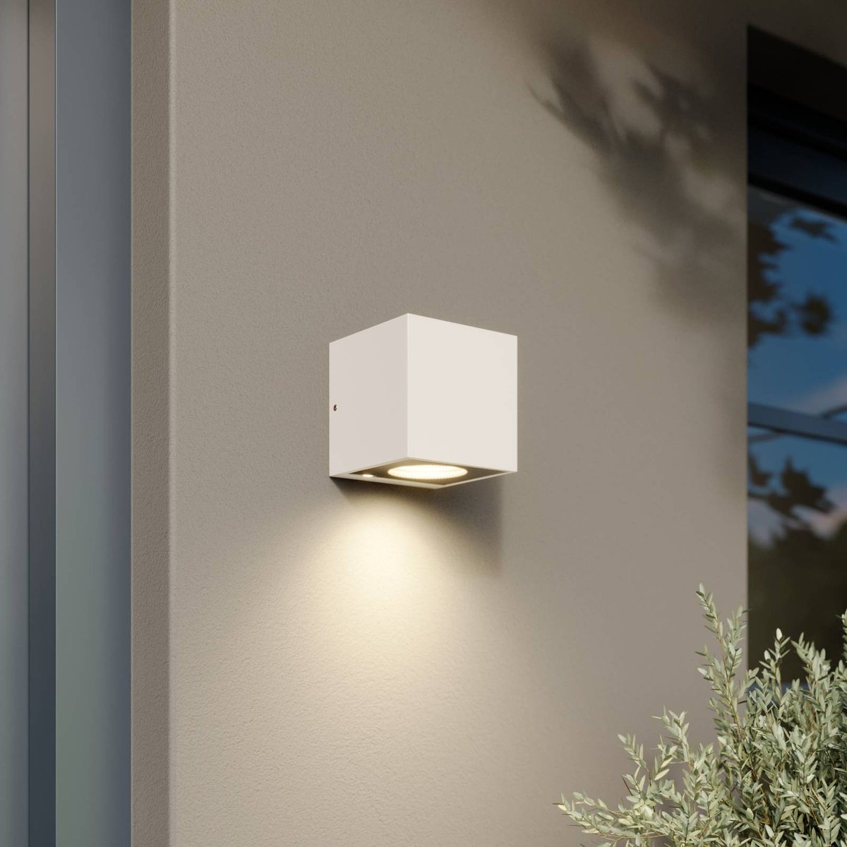 Applique extérieure en aluminium moderneLED blanc, ARCCHIO