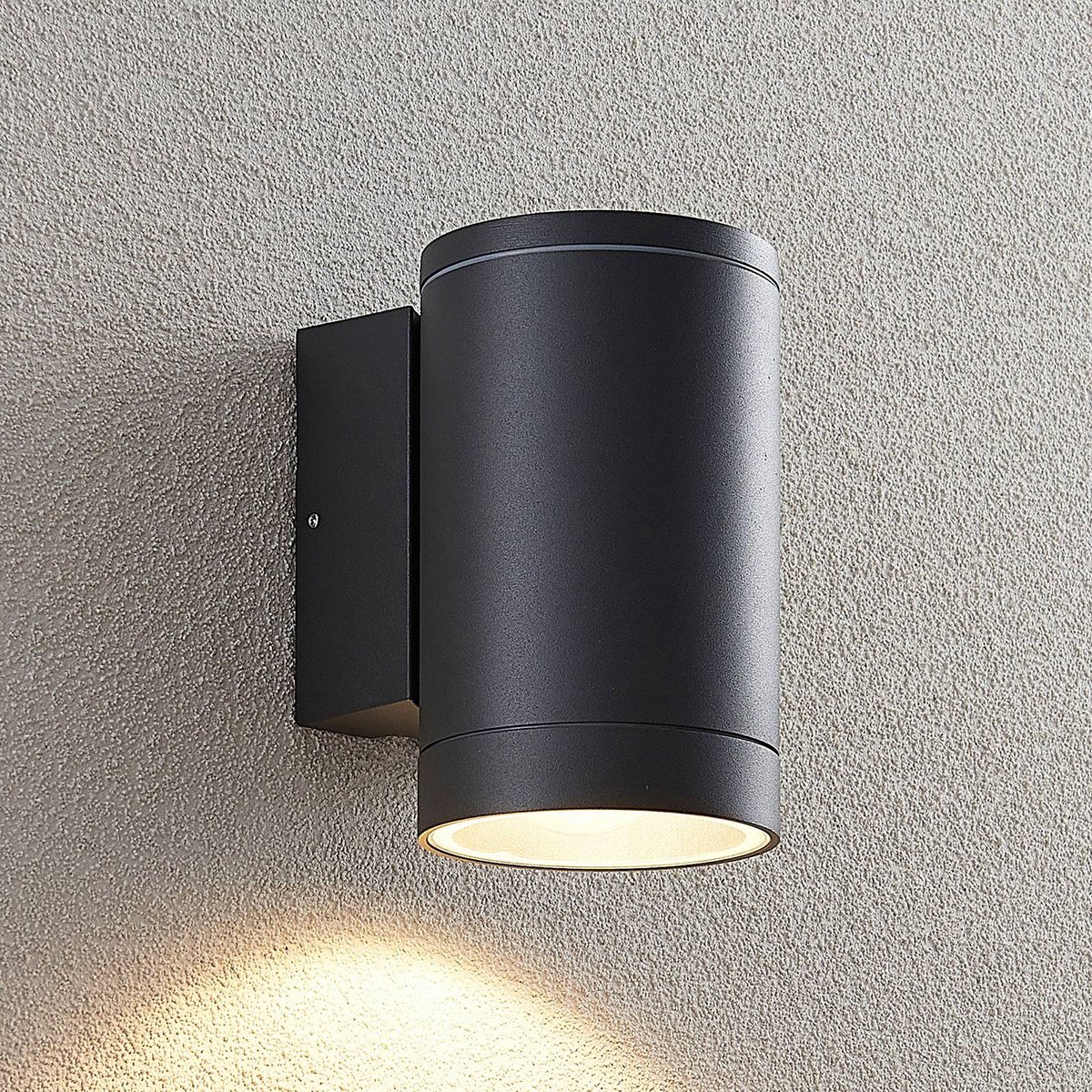 Applique extérieure en aluminium moderne gris foncé (ral 7024), LUCANDE