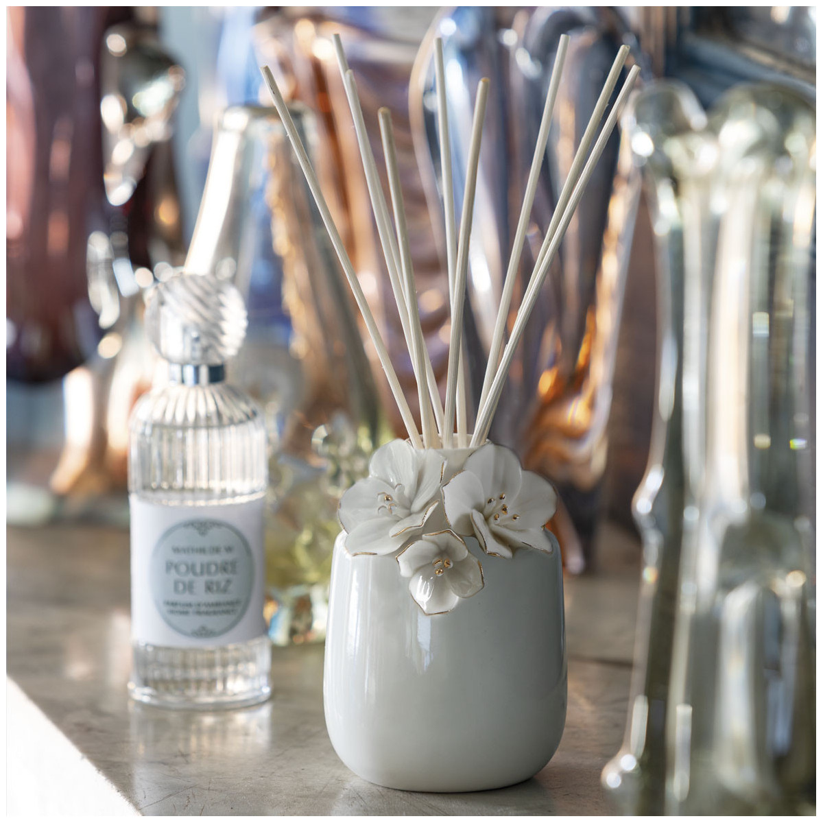 Diffuseur parfum d'ambiance 200 ml - Lavande blanc, MATHILDE M