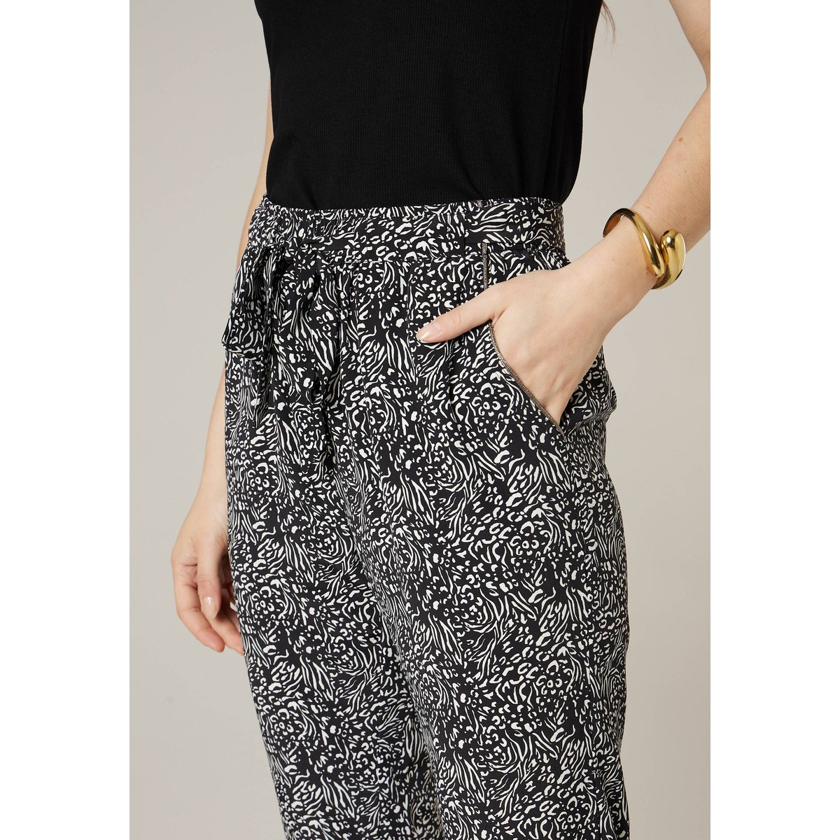 Pantalon cigarette femme EDISIA black, DEELUXE