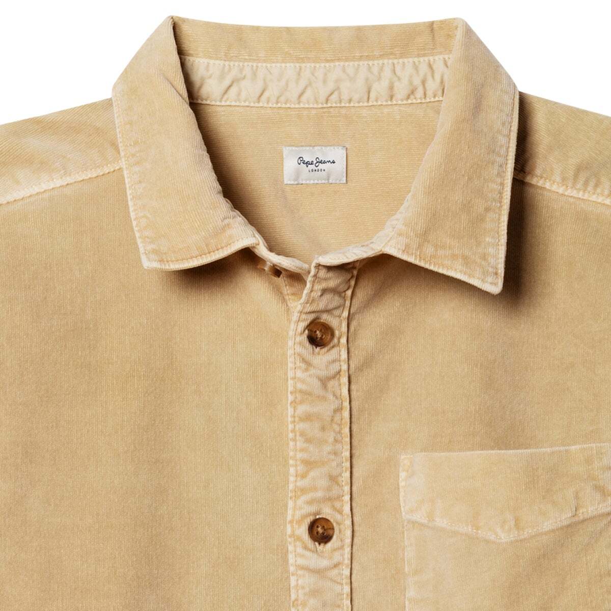 Chemise Coupe Décontractée En Velours Côtelé beige malté, PEPE JEANS
