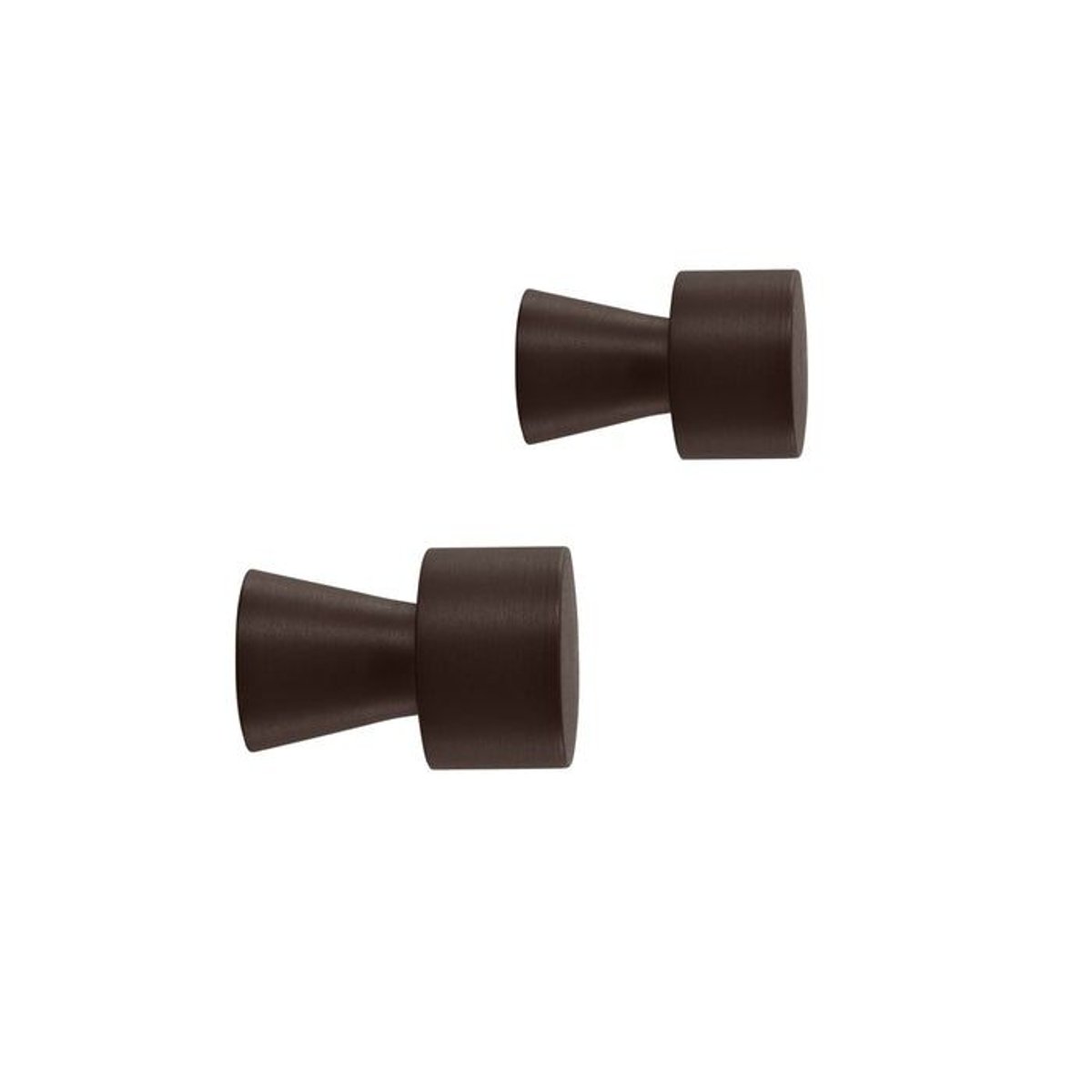 Patère en acier inoxydable murale LIVING marron foncé, OYOY LIVING DESIGN