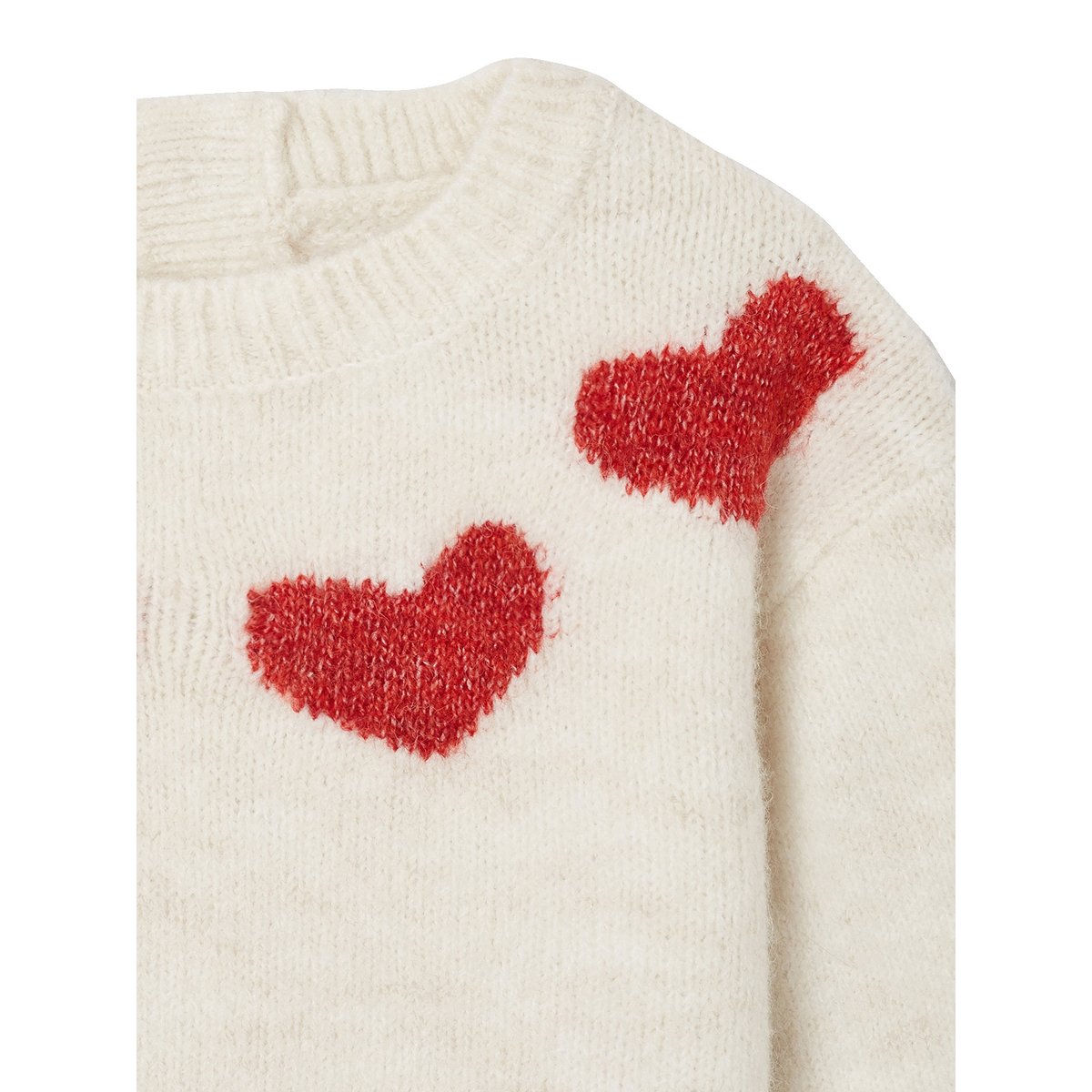 Pull jacquard beige chiné, VERTBAUDET