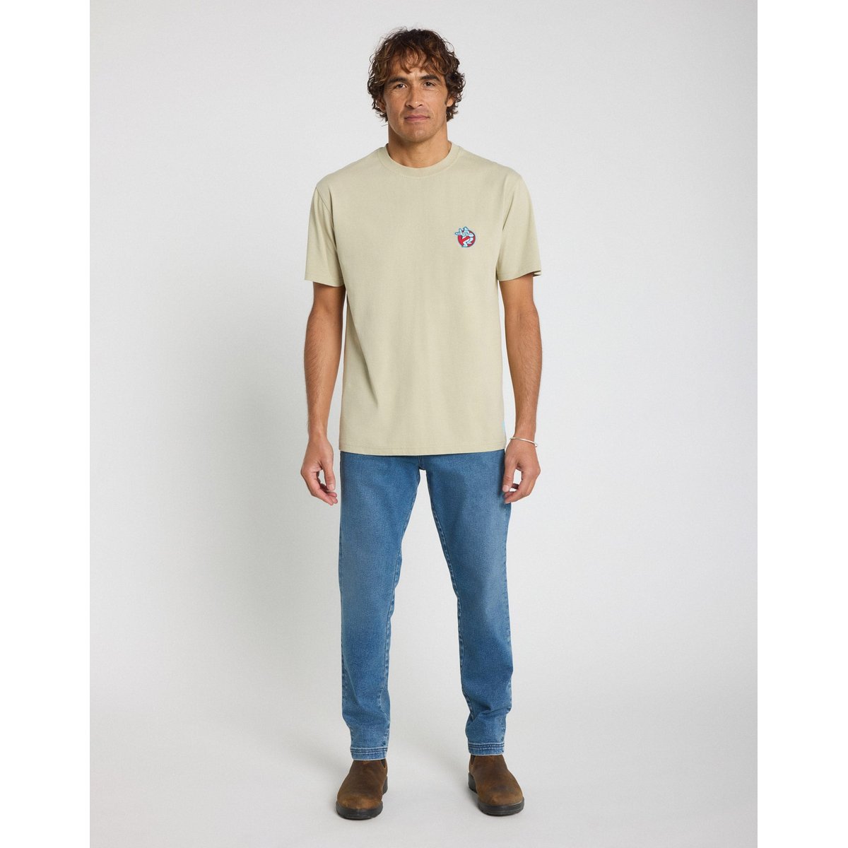 TSHIRT RELAX PATCH COOLER marine, PULLIN