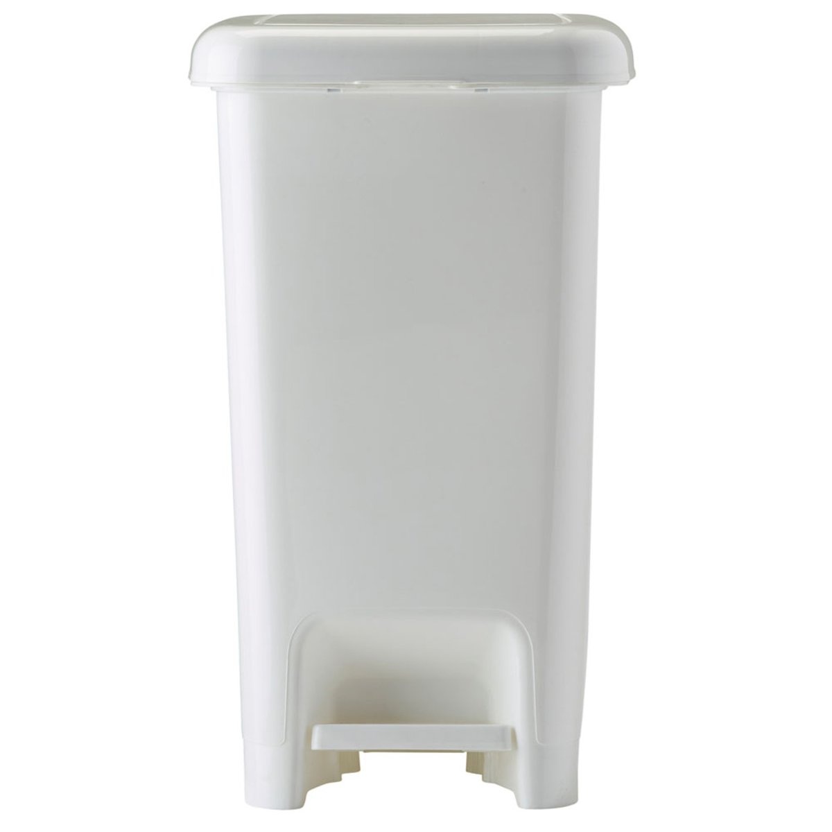 Poubelle de cuisine à pédale 25L - CUBO plastique blanc, ROSSIGNOL