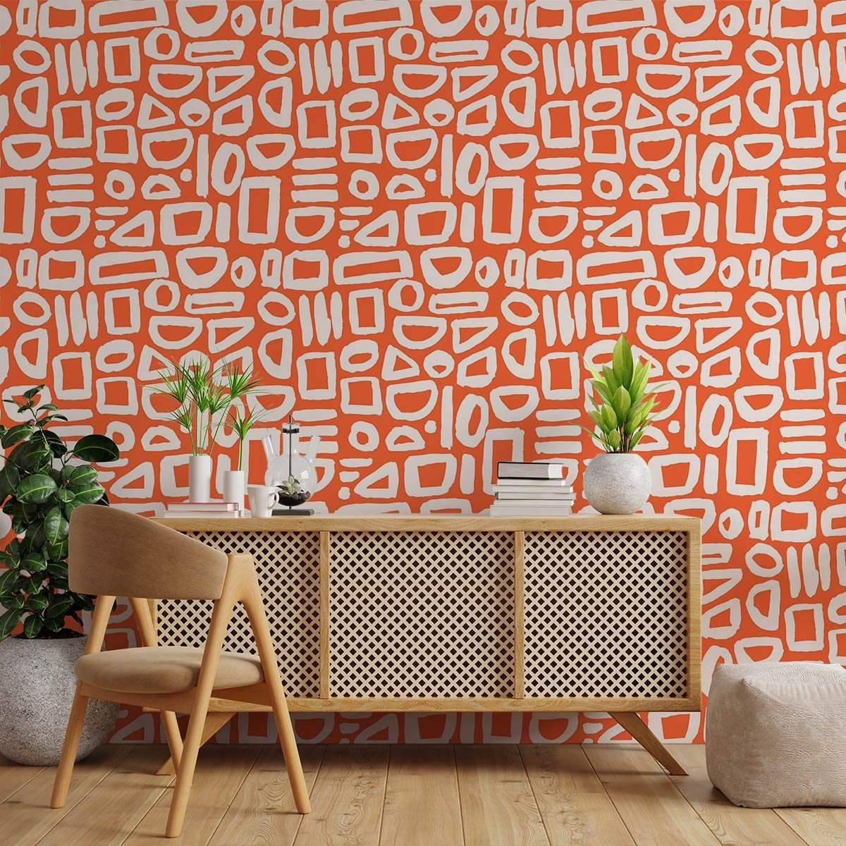 Papier peint contours intissé, HEXOA