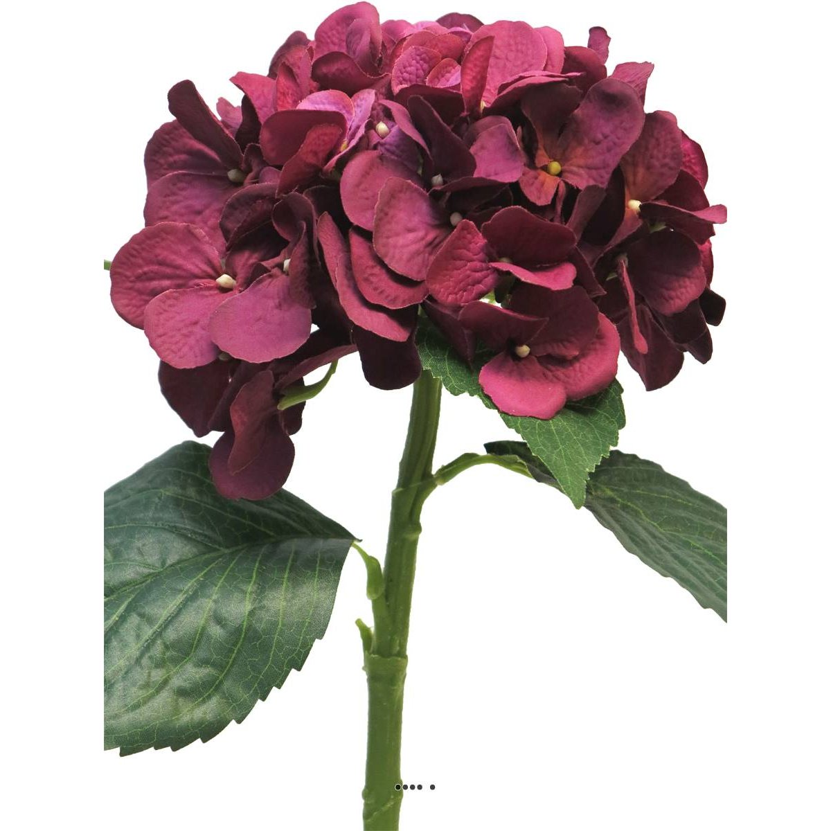 Hortensia artificiel en branche, H 48 cm rose fushia 730, ARTIFICIELLES