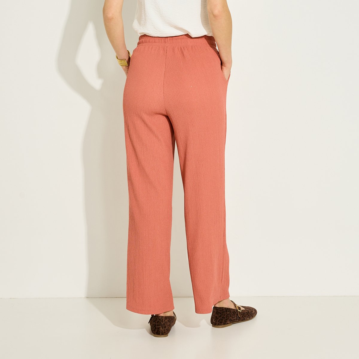 Pantalon fluide orange bordeaux, GRAIN DE MALICE