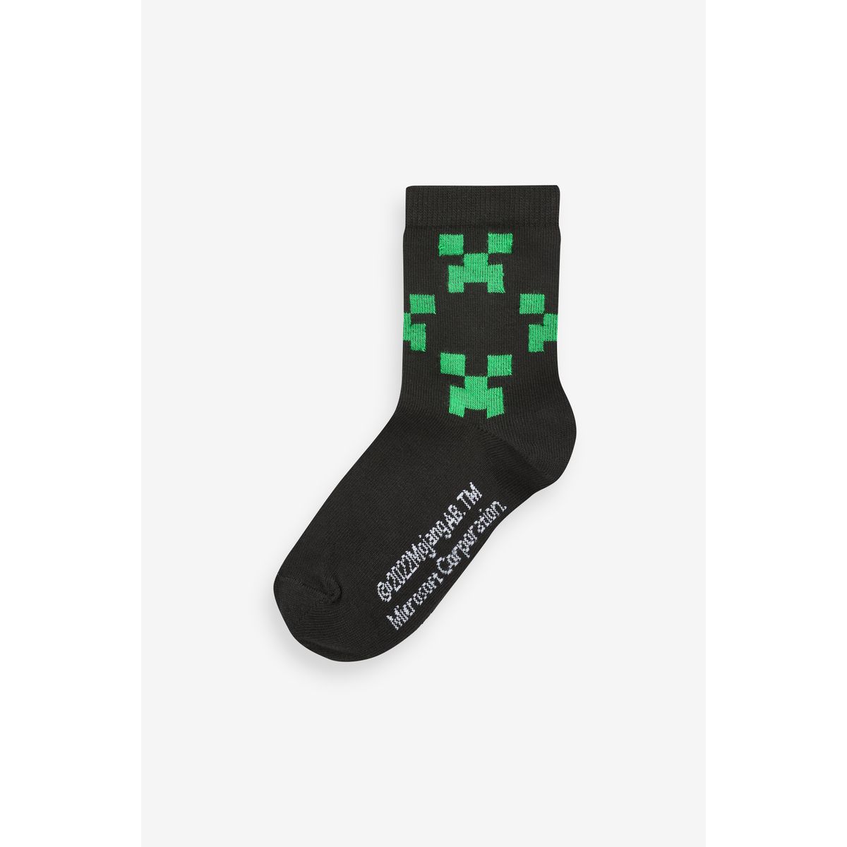 Chaussettes minecraft, lot de 5 vert/noir, NEXT