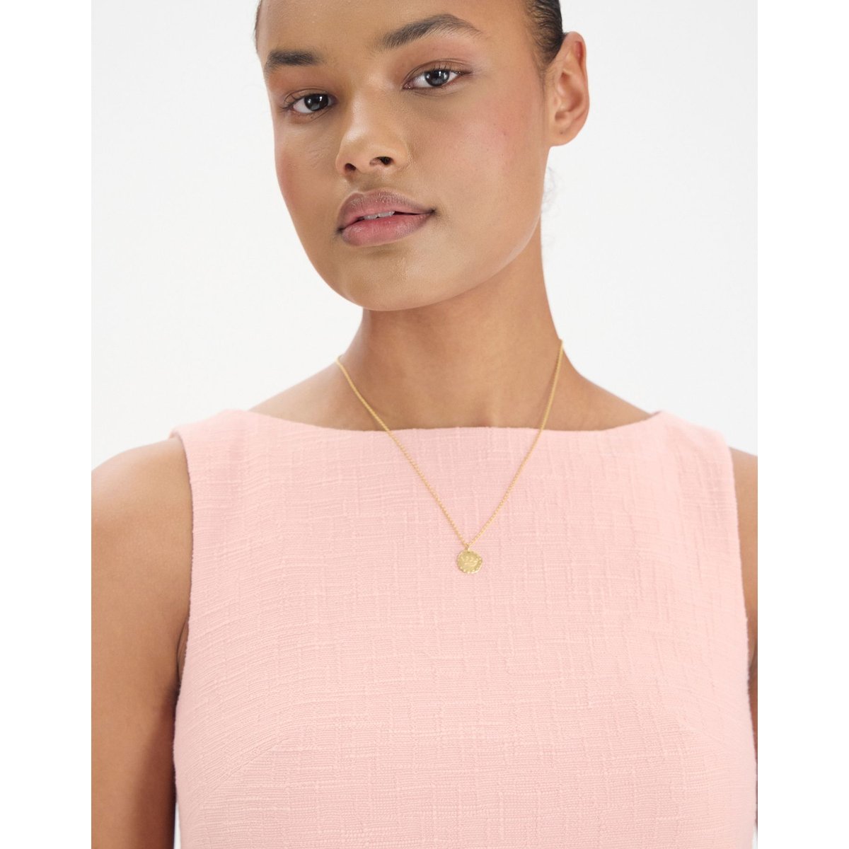 Robe Madeleine en coton rose pink, INES DE LA FRESSANGE PARIS