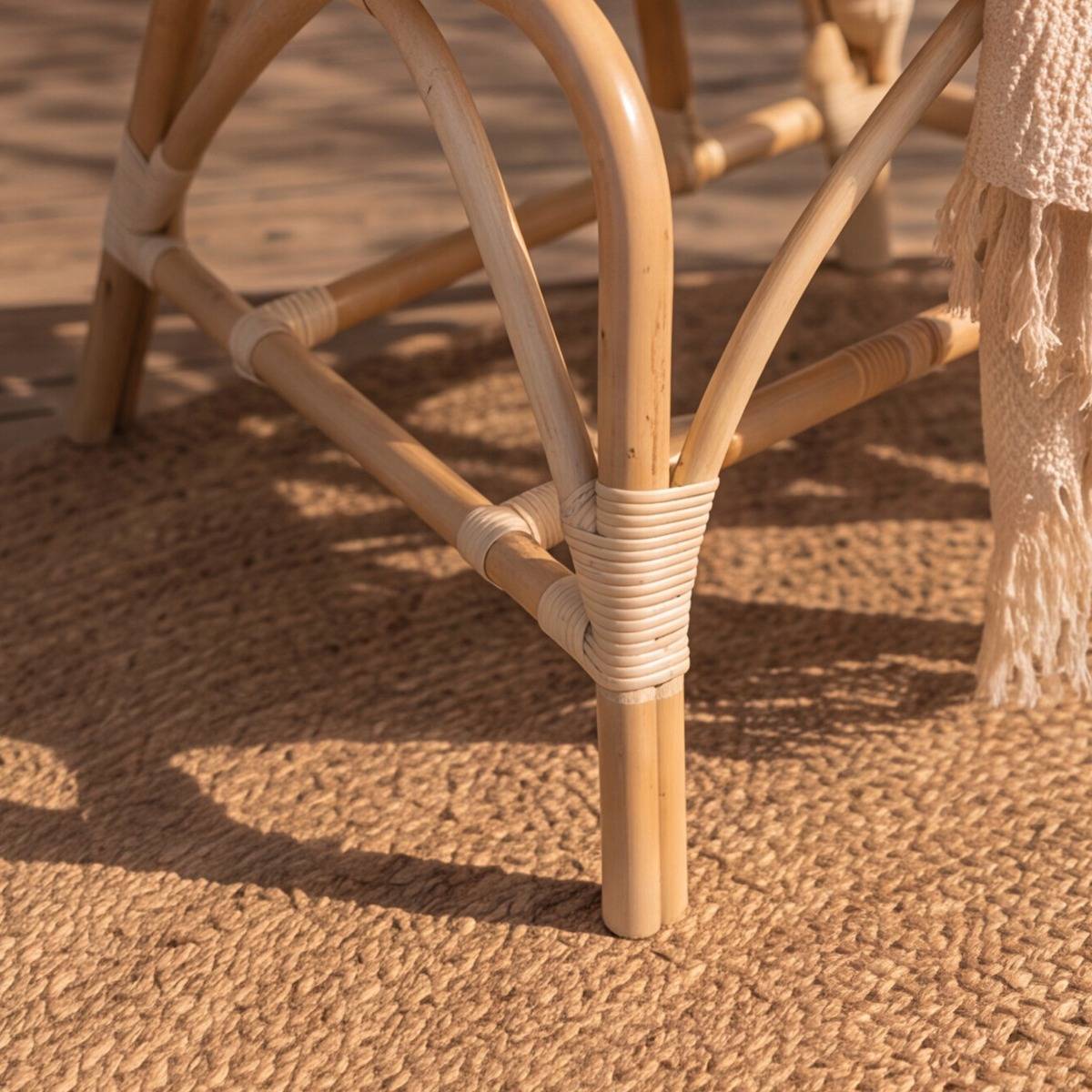 Fauteuil en rotin RATTAN bois clair, MADE IN MEUBLES