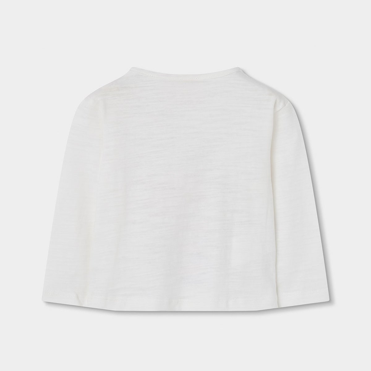 T-shirt fille en maille imprimé à lunettes blanc, BOBOLI