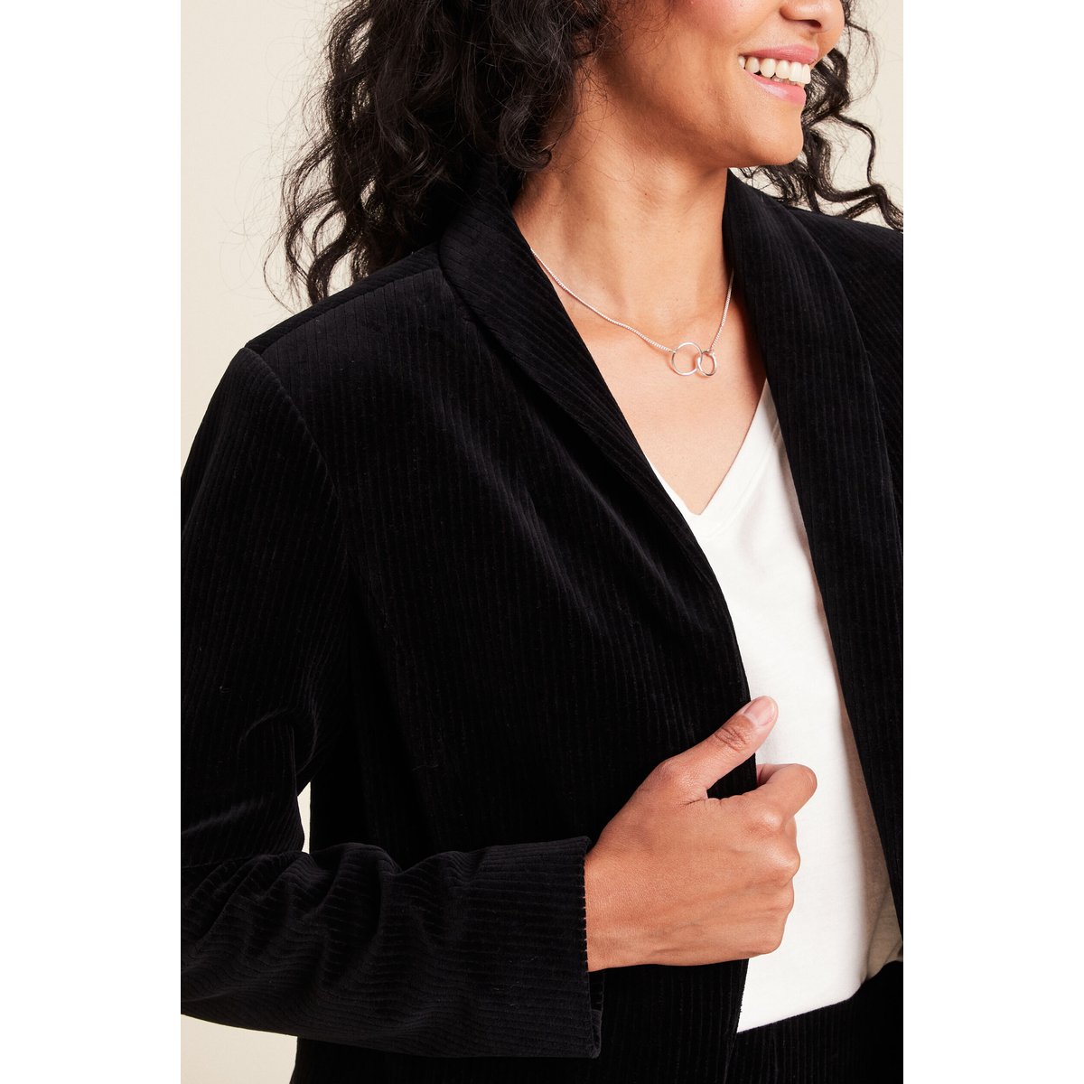Veste tailleur velours noir, BREAL