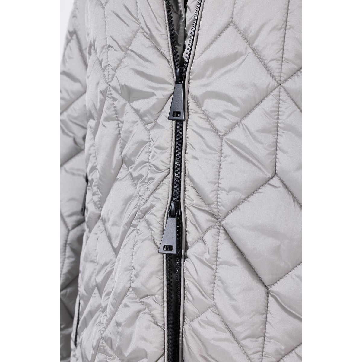 Manteau technique matelassé HYPAR à capuche gris moyen, ULLA POPKEN
