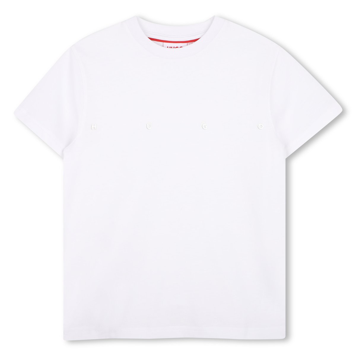 Tee-shirt manches courtes blanc, HUGO KIDSWEAR
