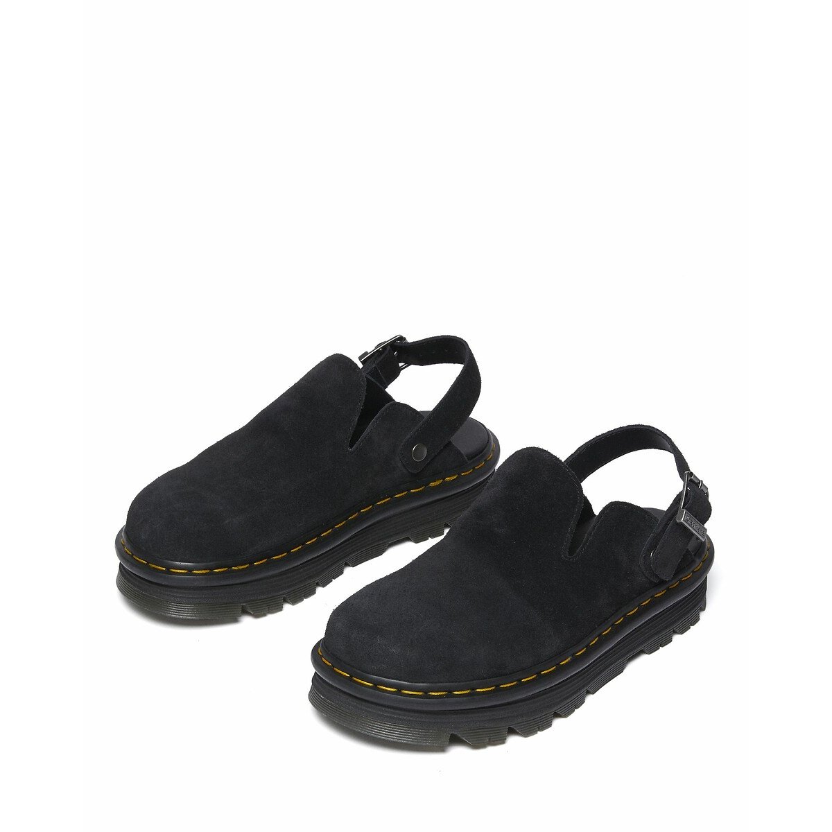 Zebzag Closed Mules in Suede black, DR. MARTENS