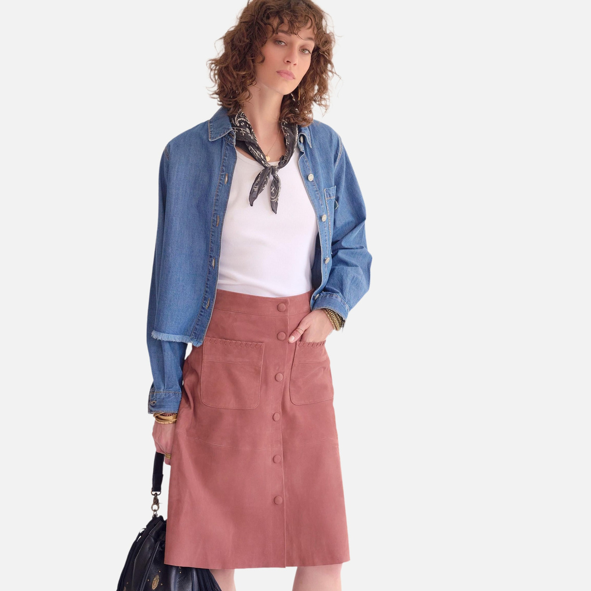 Jupe JOVANE 26s rose poudré, MKT STUDIO