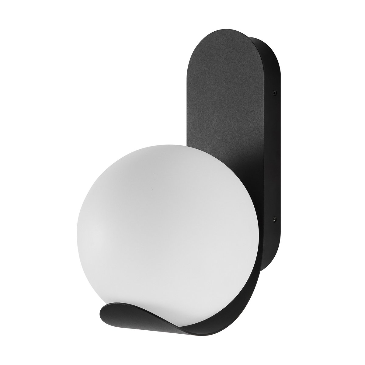 Applique murale extérieure ronde en plastique, DALIUS noir, NORDLUX