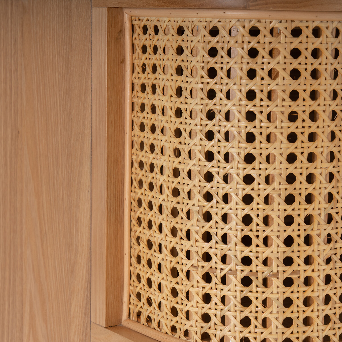 Commode 3 tiroirs en cannage Laora naturel, LA REDOUTE INTERIEURS