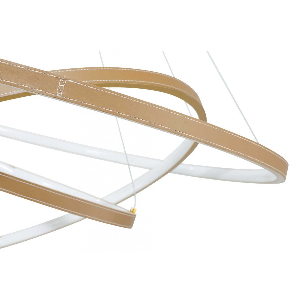 Suspension aspect cuir, APOLLON marron, C-CREATION