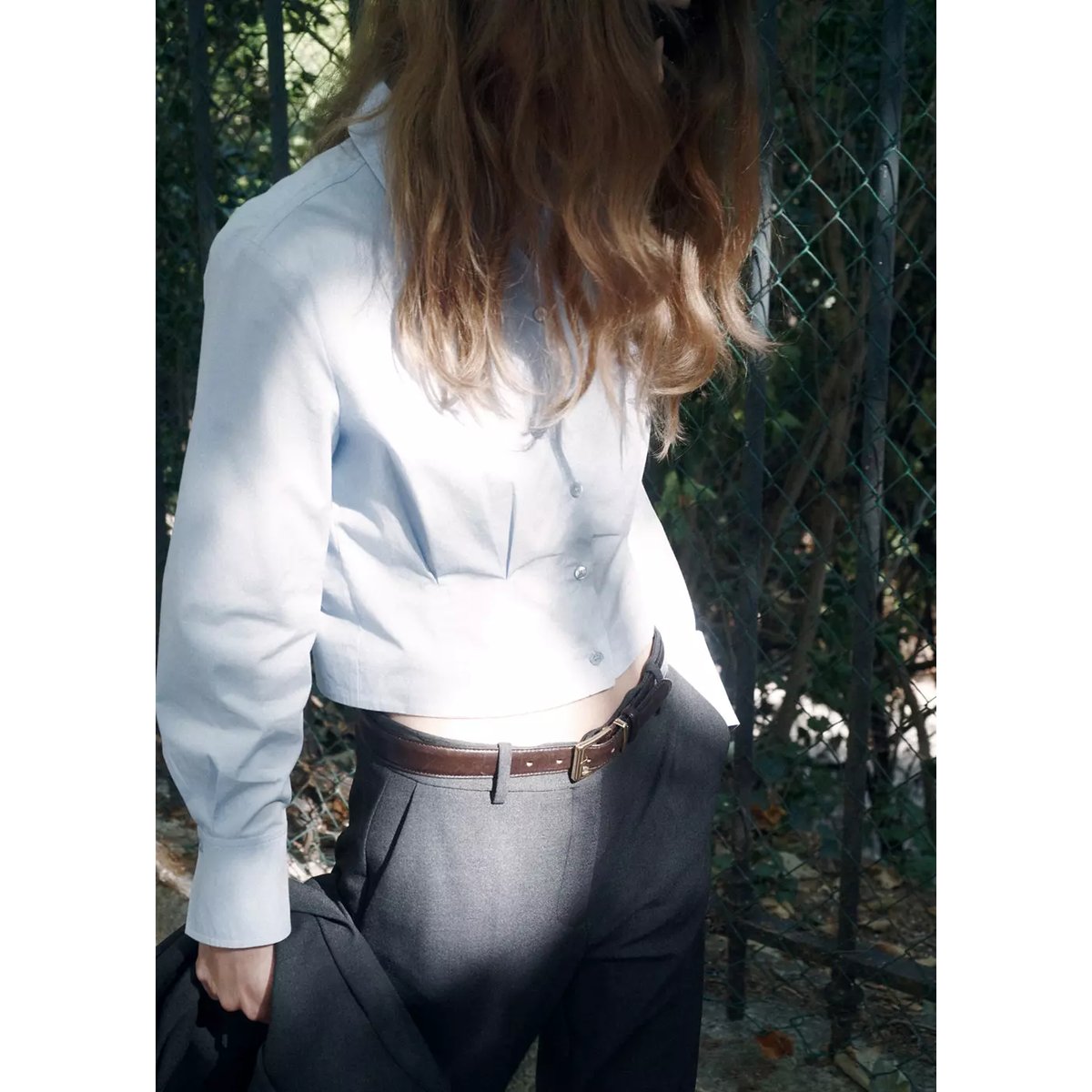 Pantalon de tailleur droit gris, MANGO