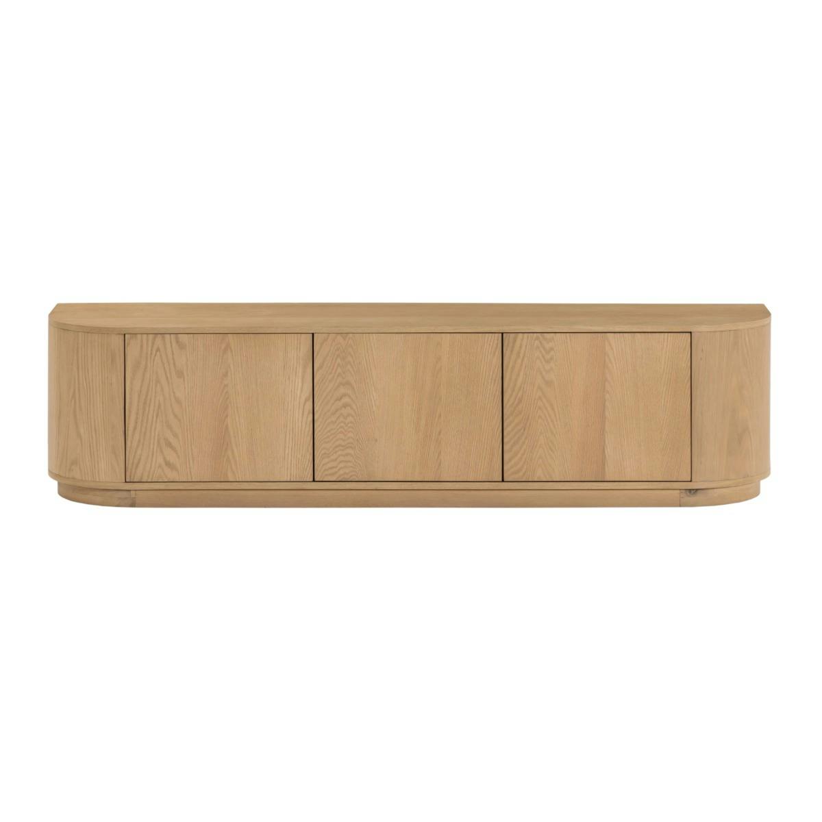 Meuble TV design en chêne, 3 portes LOREN bois clair, PIER IMPORT