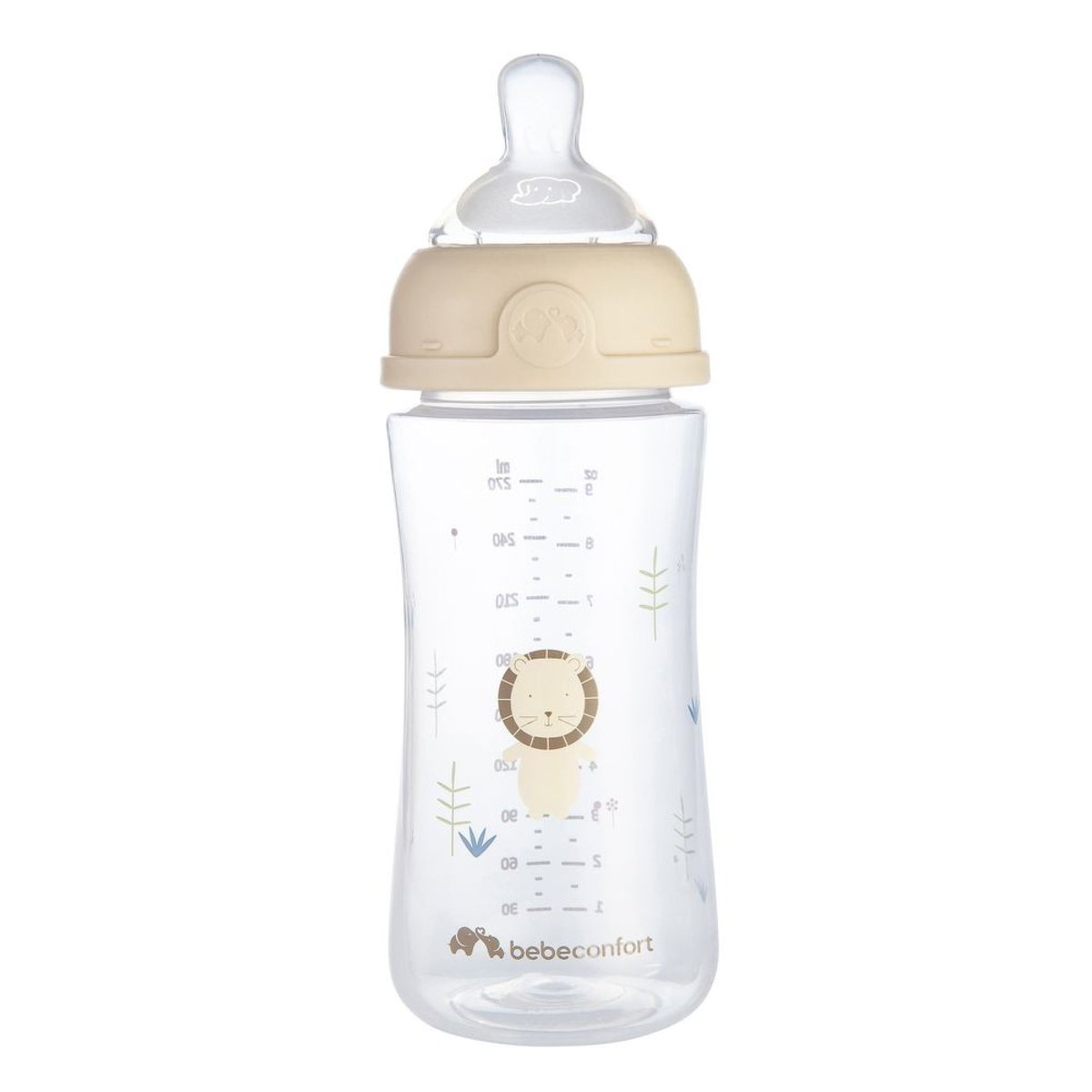 Biberon physio Air 270 ml Sand couleur unique, BEBECONFORT