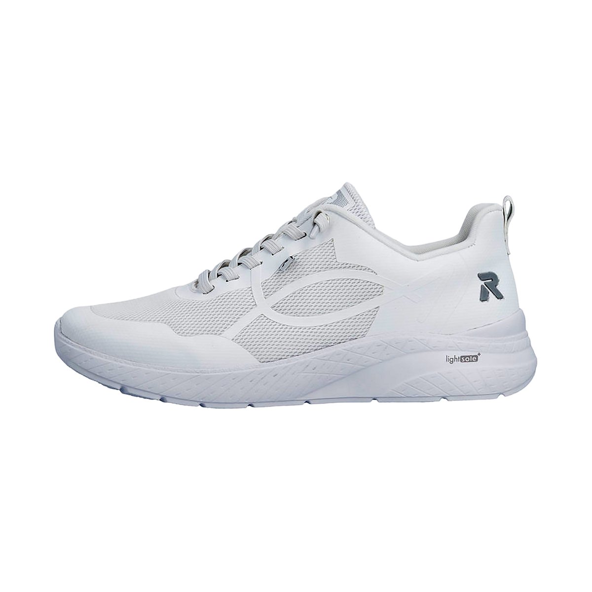 Basket Basse à Lacets Mesh blanc, RIEKER