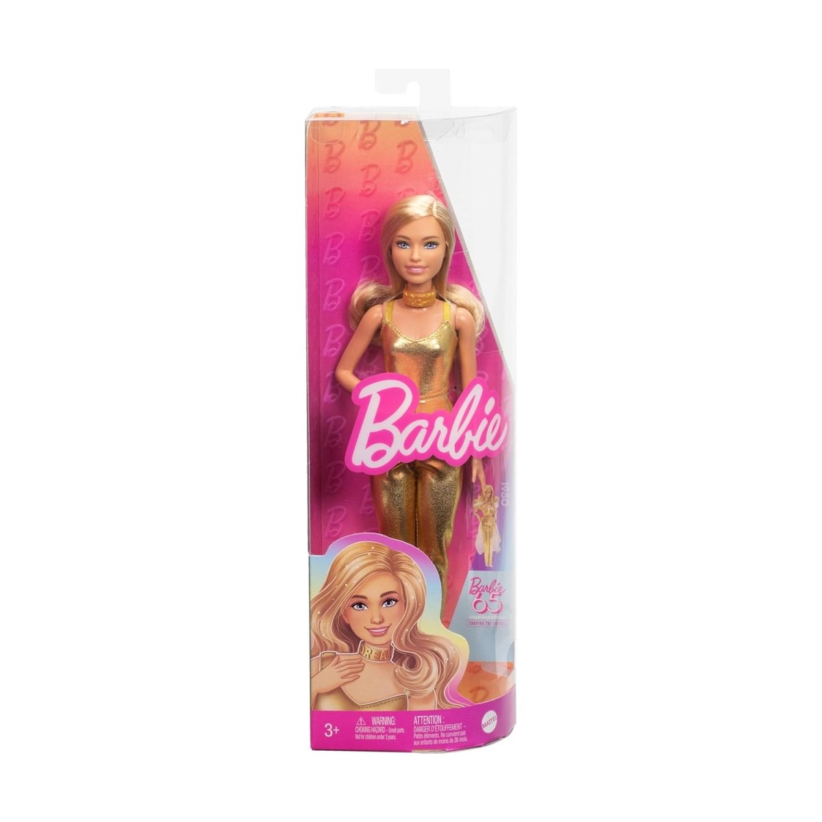 Barbie Fashionistas - Poupée de petite silhouette jaune, MATTEL