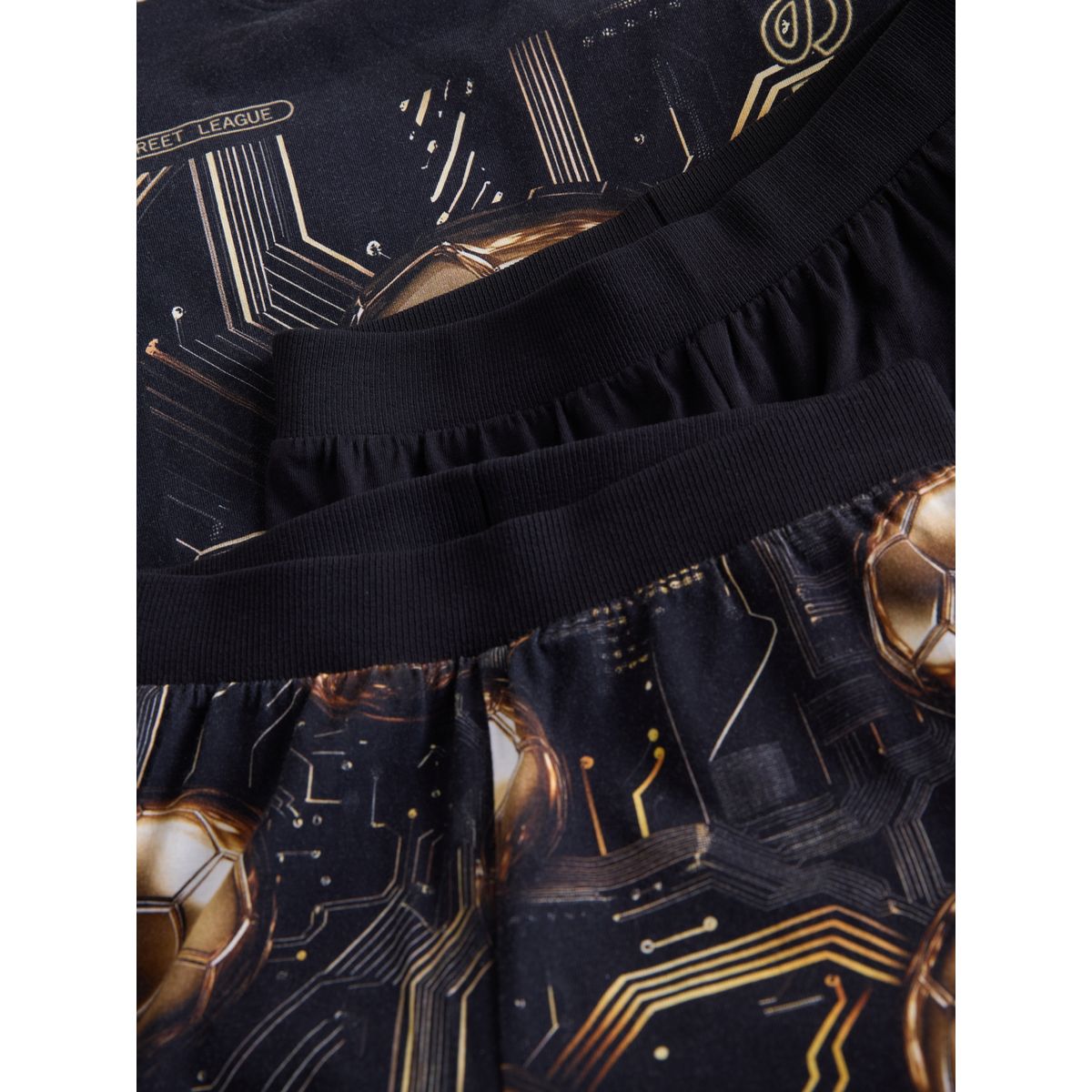 Pyjamas à manches longues, lot de 2 noir/doré, NEXT