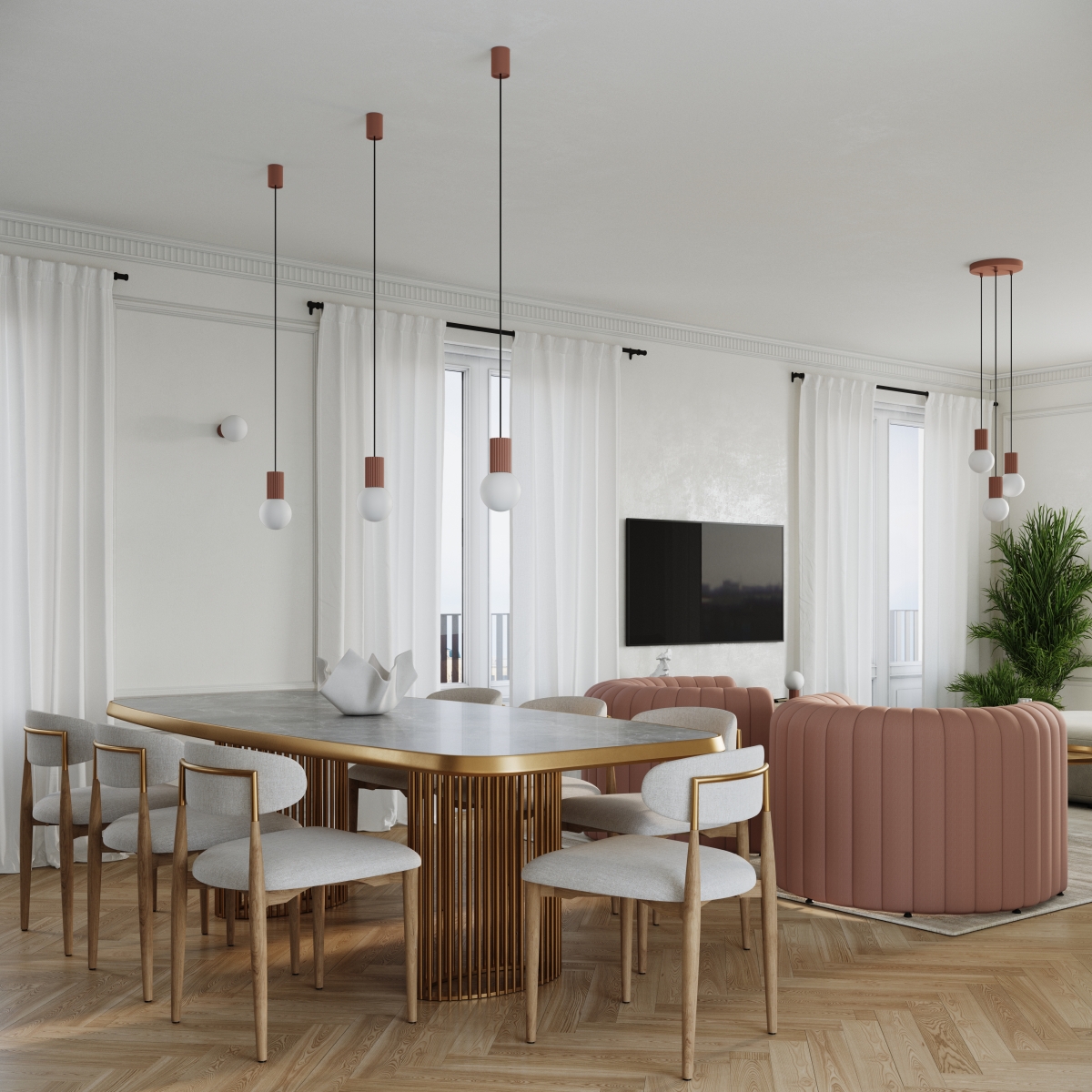 Lampe à poser Aluminium Moka G9 1 Halo marron, EDEN