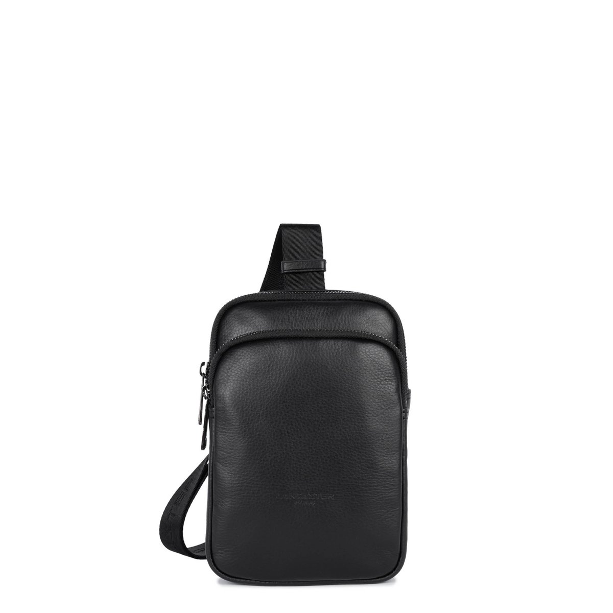 Sac body SOFT VINTAGE HOMME noir, LANCASTER
