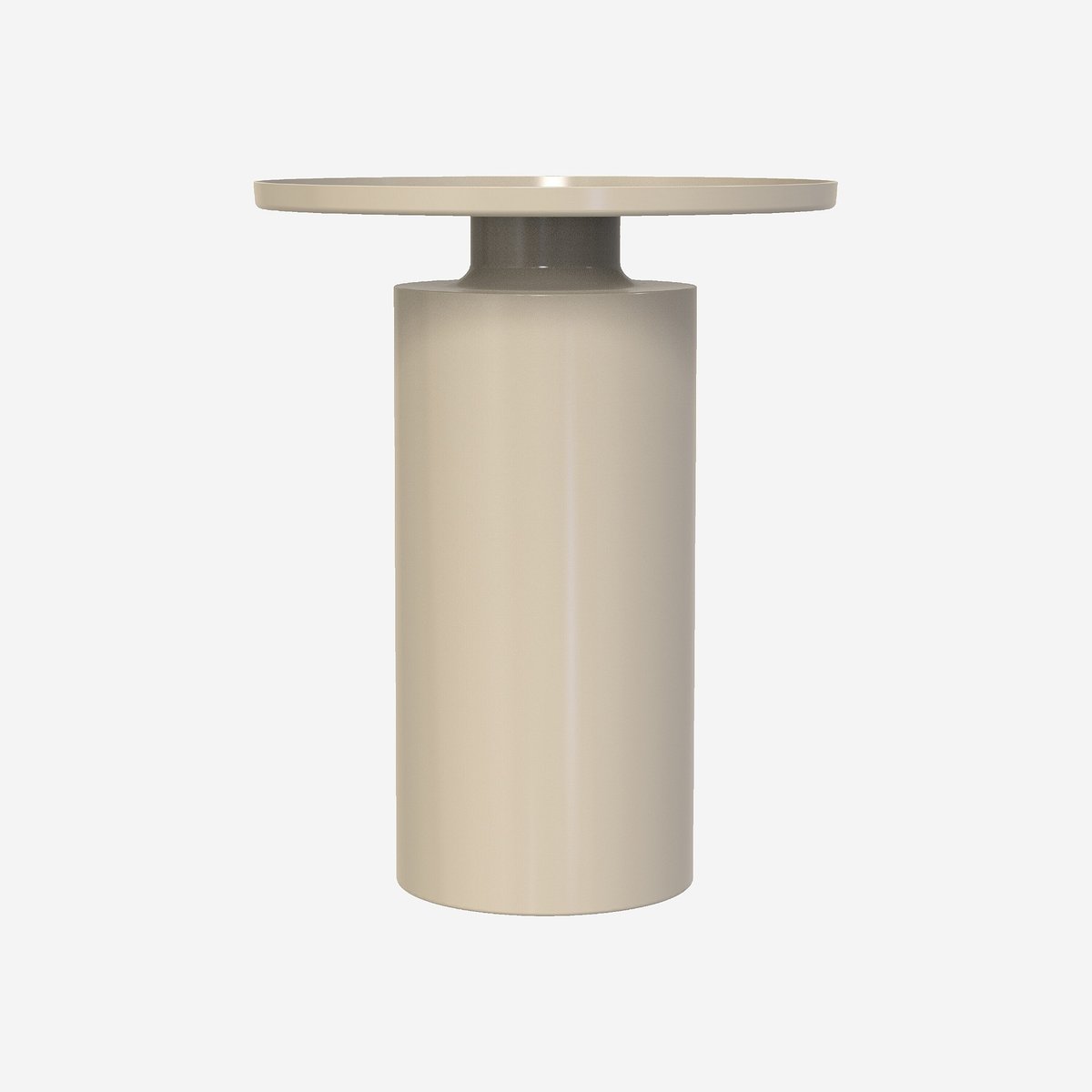 Table d'appoint en métal ELYNE gris, HABITAT