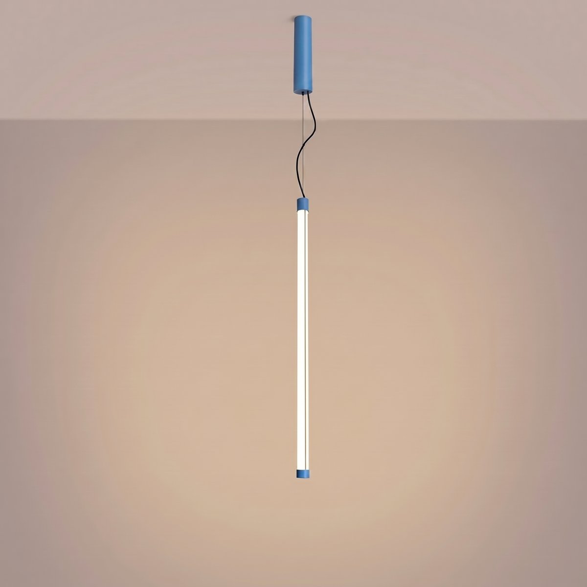 Suspension Acier Bleu LED 1 Trang bleu, EDEN