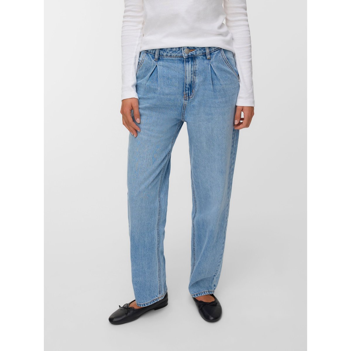 Jean Coupe Droite medium blue denim, VERO MODA
