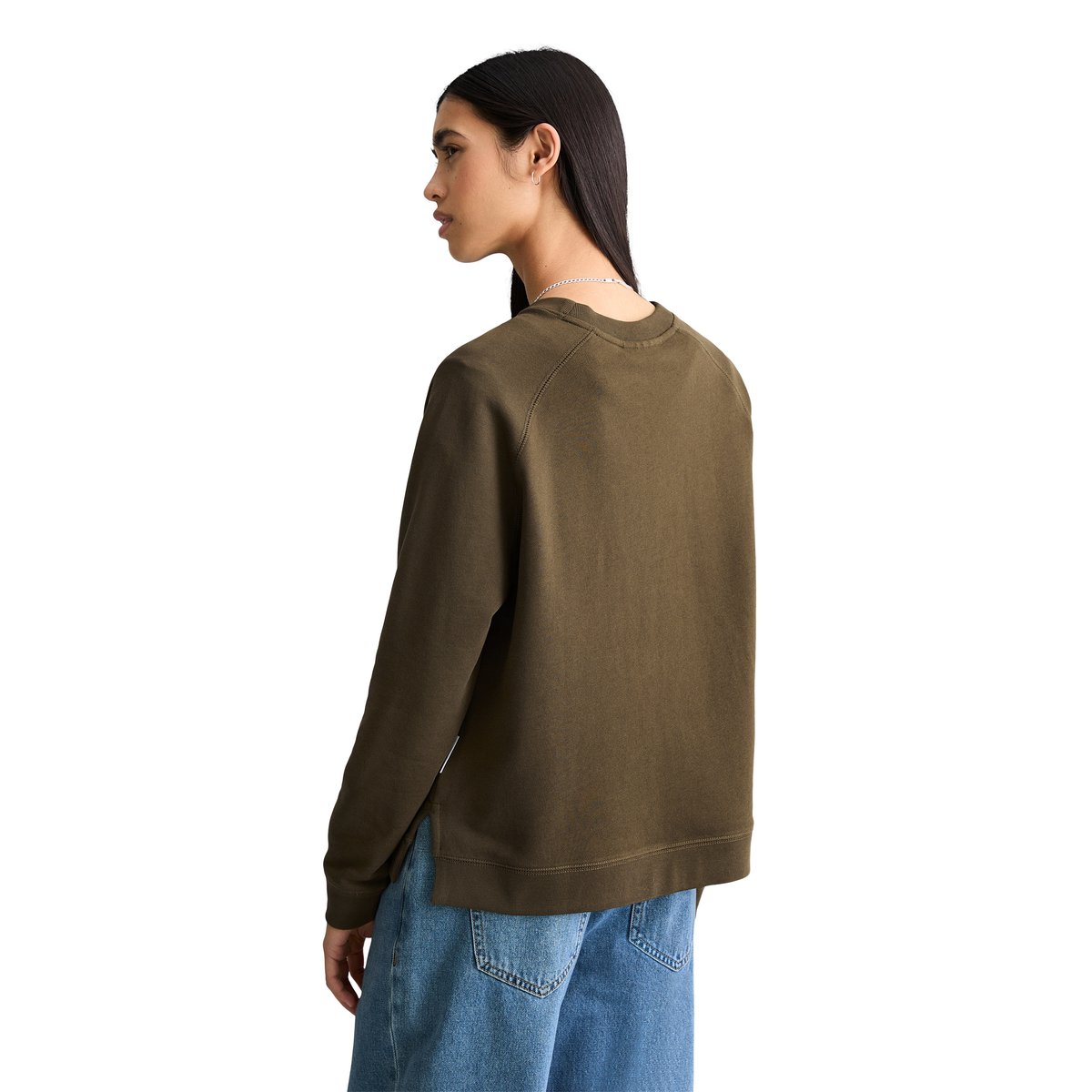 Sweat-shirt DfC relaxed en coton organique brun foncé, MARC O’POLO DENIM