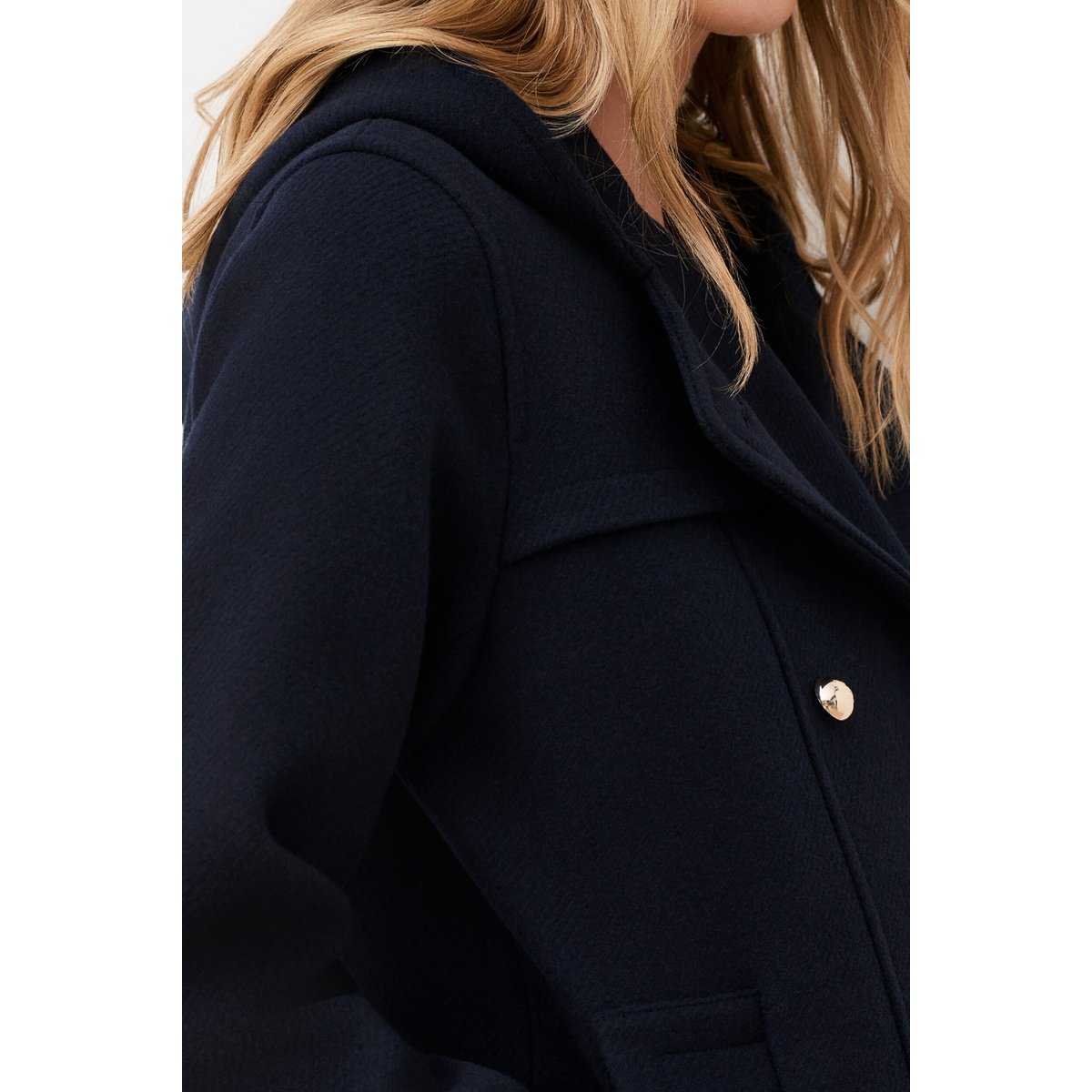 Manteau droit casual GCORTO bleu marine, CAROLL