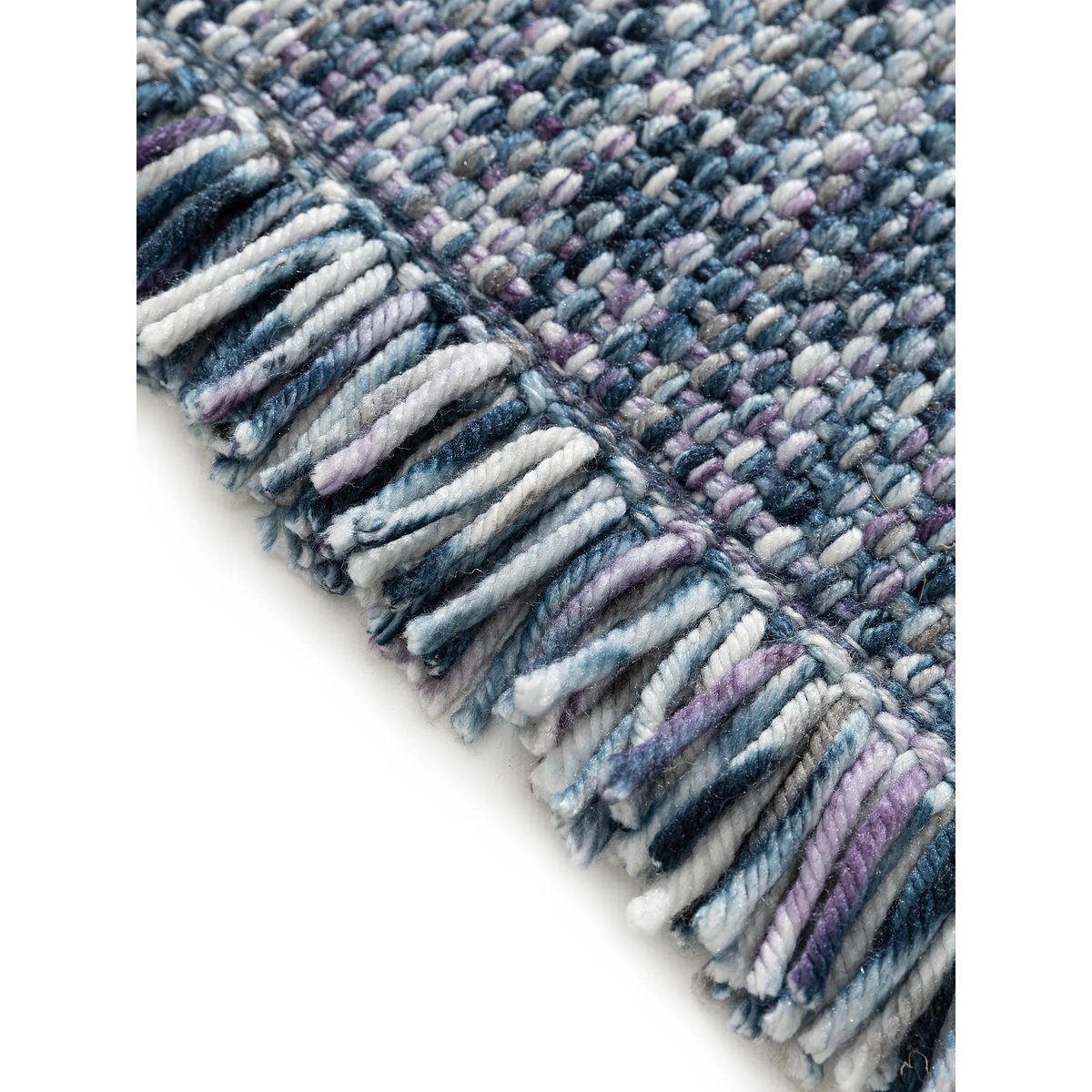Tapis tissé main RUNA bleu, BENUTA