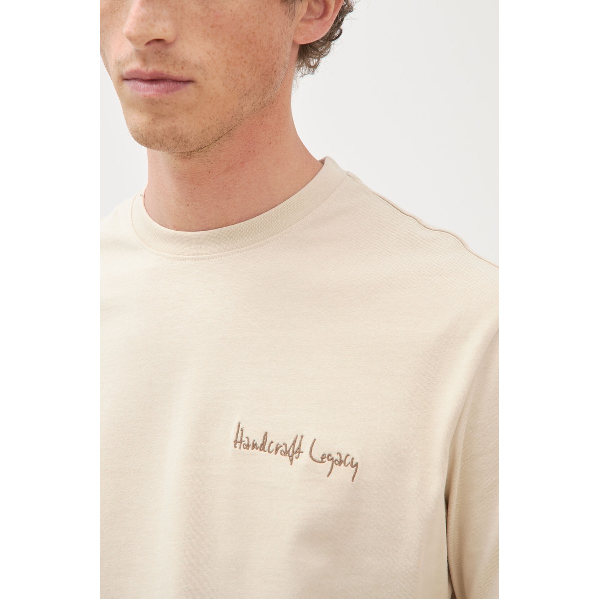 T-shirt en coton sable, BONOBO
