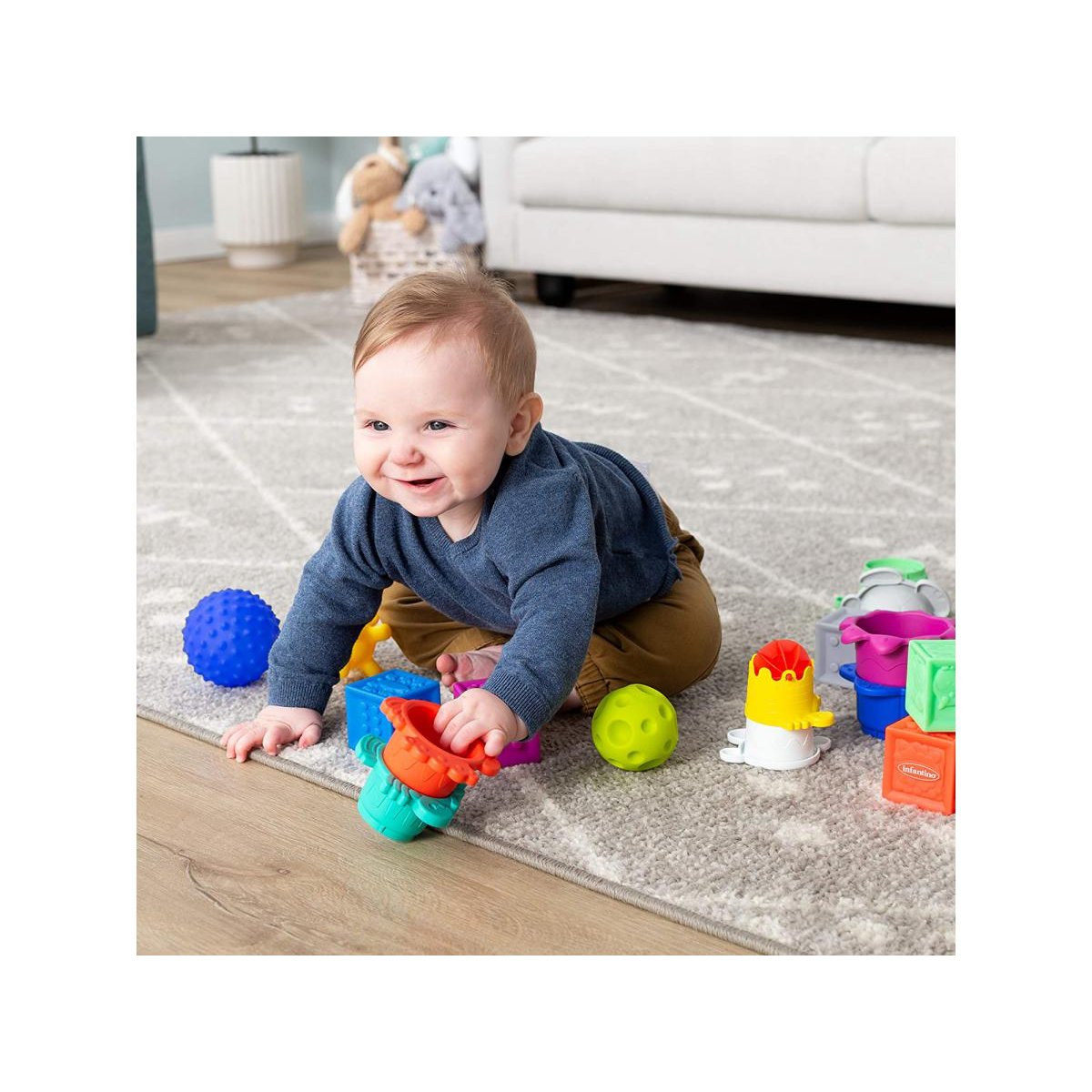 Coffret sensoriel multicolore, INFANTINO