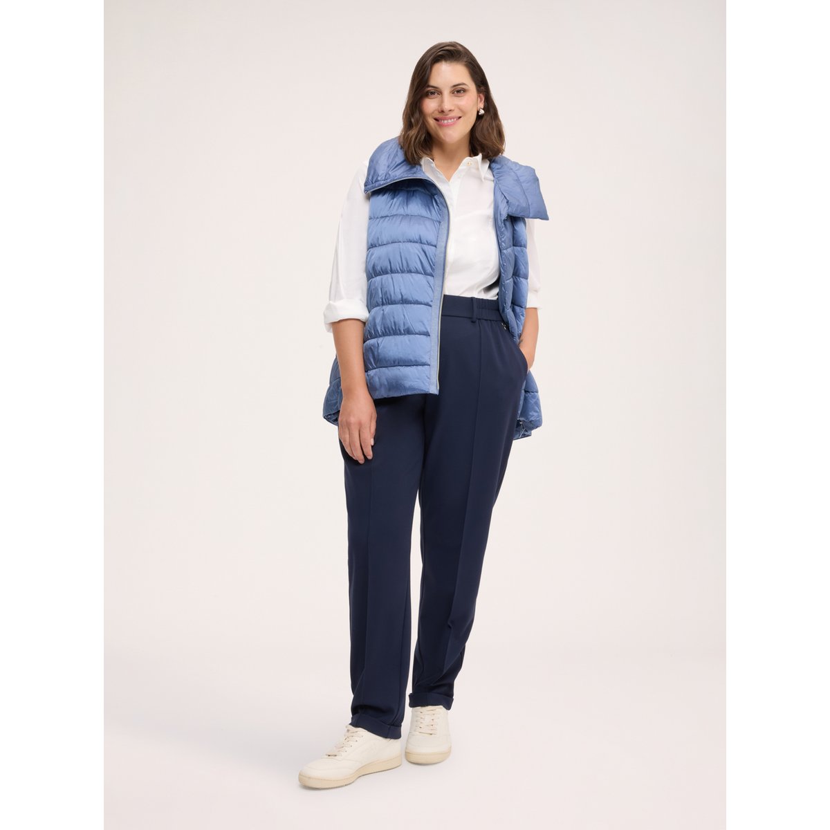 Gilet matelassé léger sans manches light - blue, FIORELLA RUBINO