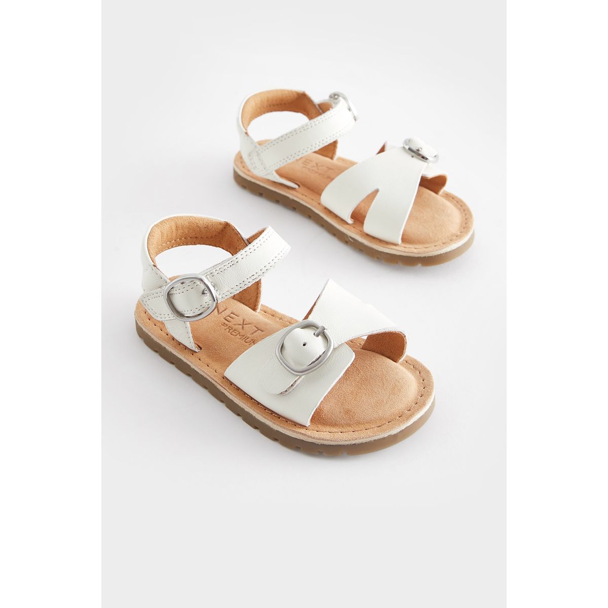 Sandales à boucle blanc, NEXT