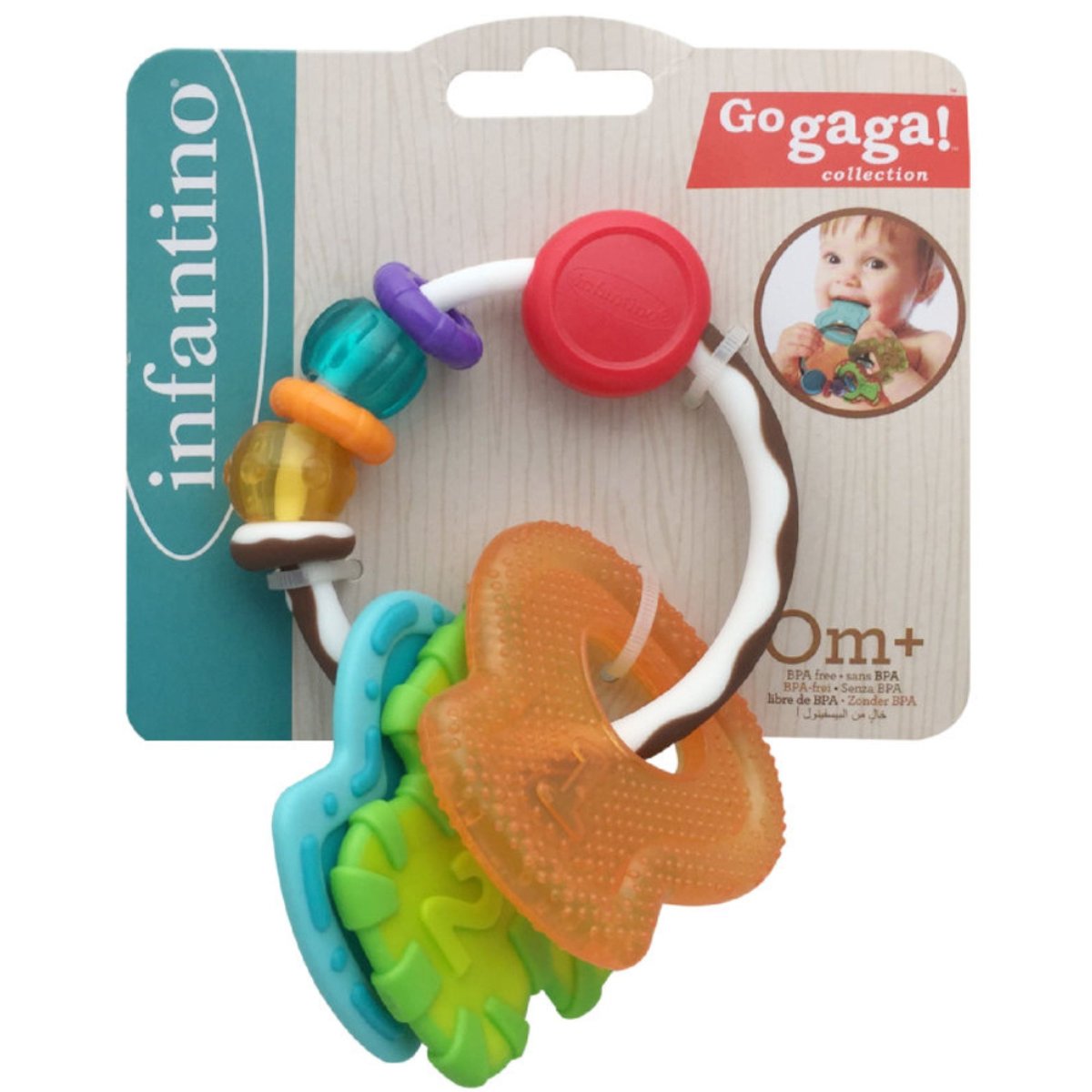 Anneau dentition multi matière multicolore, INFANTINO