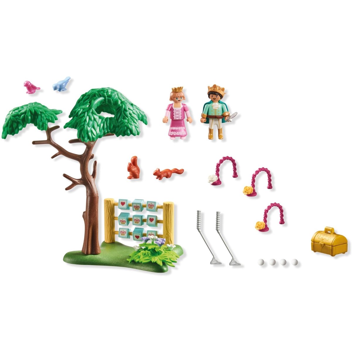 Jeux de jardin royal avec prince et princesse multicolore, PLAYMOBIL