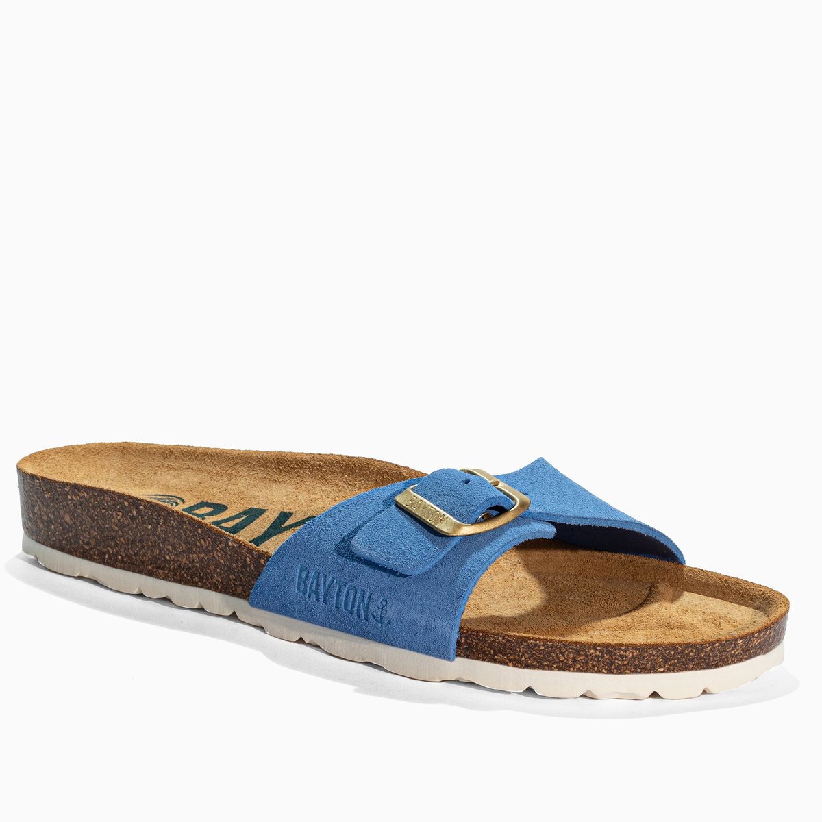 Sandales en cuir suédé ZEPHYR blue, BAYTON