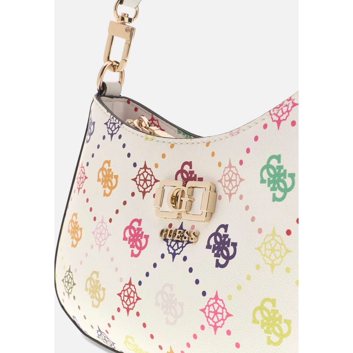 Emelie Logo Shoulder Bag fantaisie multicolore, GUESS