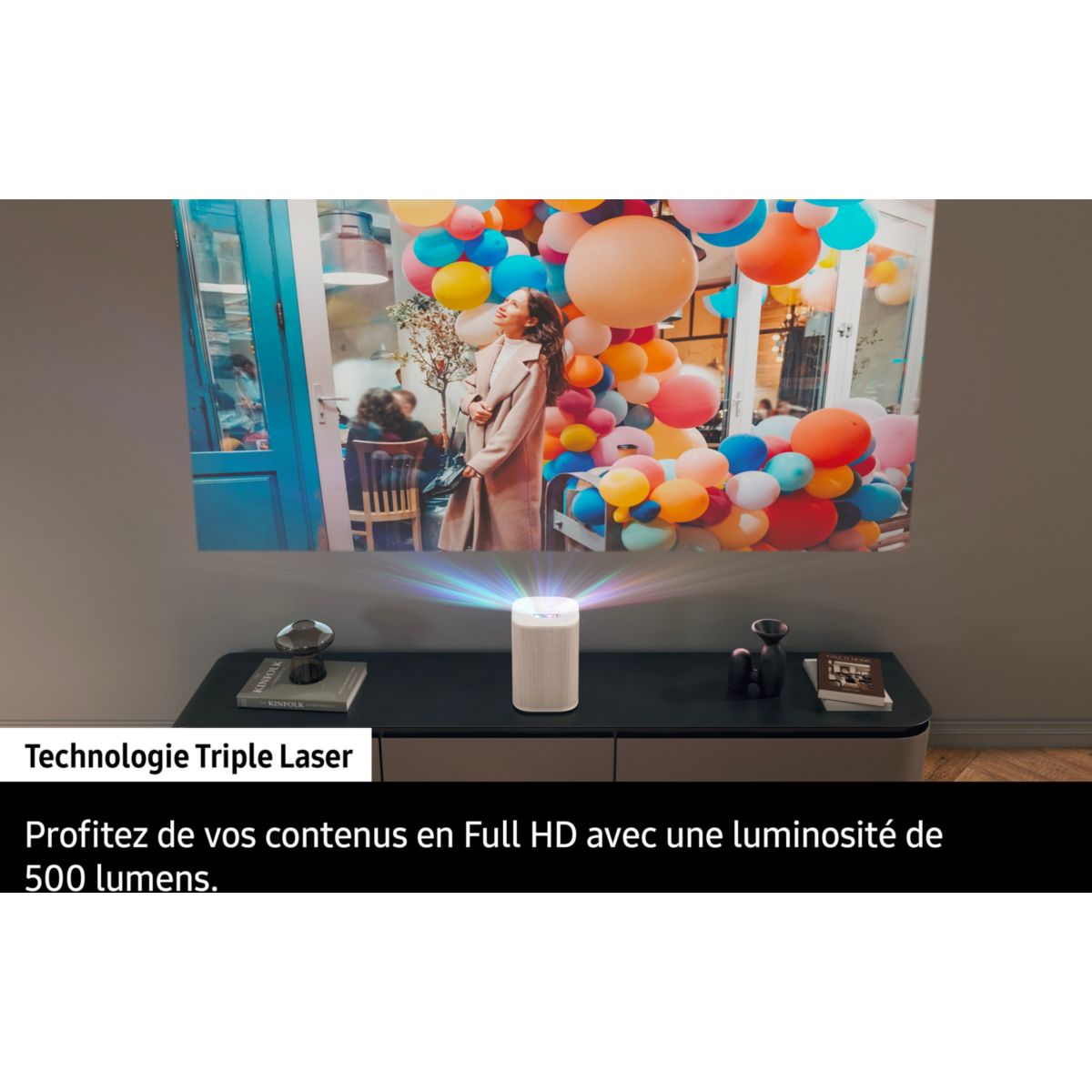 Vidéoprojecteur portable The Premiere 5 LPF5D ultra-courte blanc, SAMSUNG