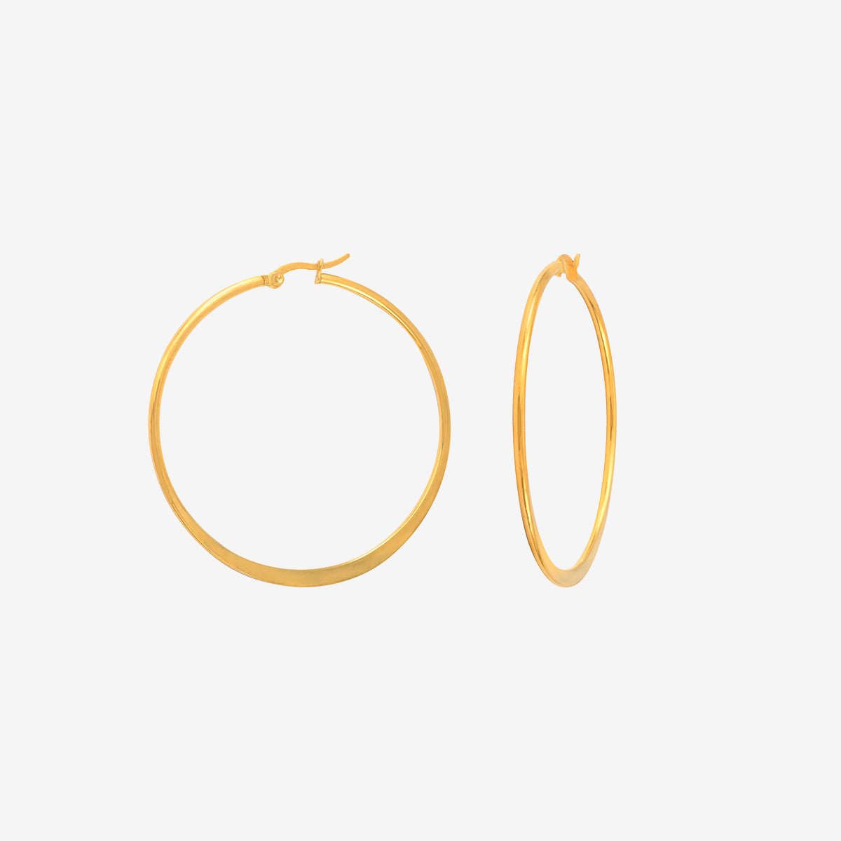 Boucles d'oreilles créoles petit modèle doré  giorgia doré, CAROLINE NAJMAN