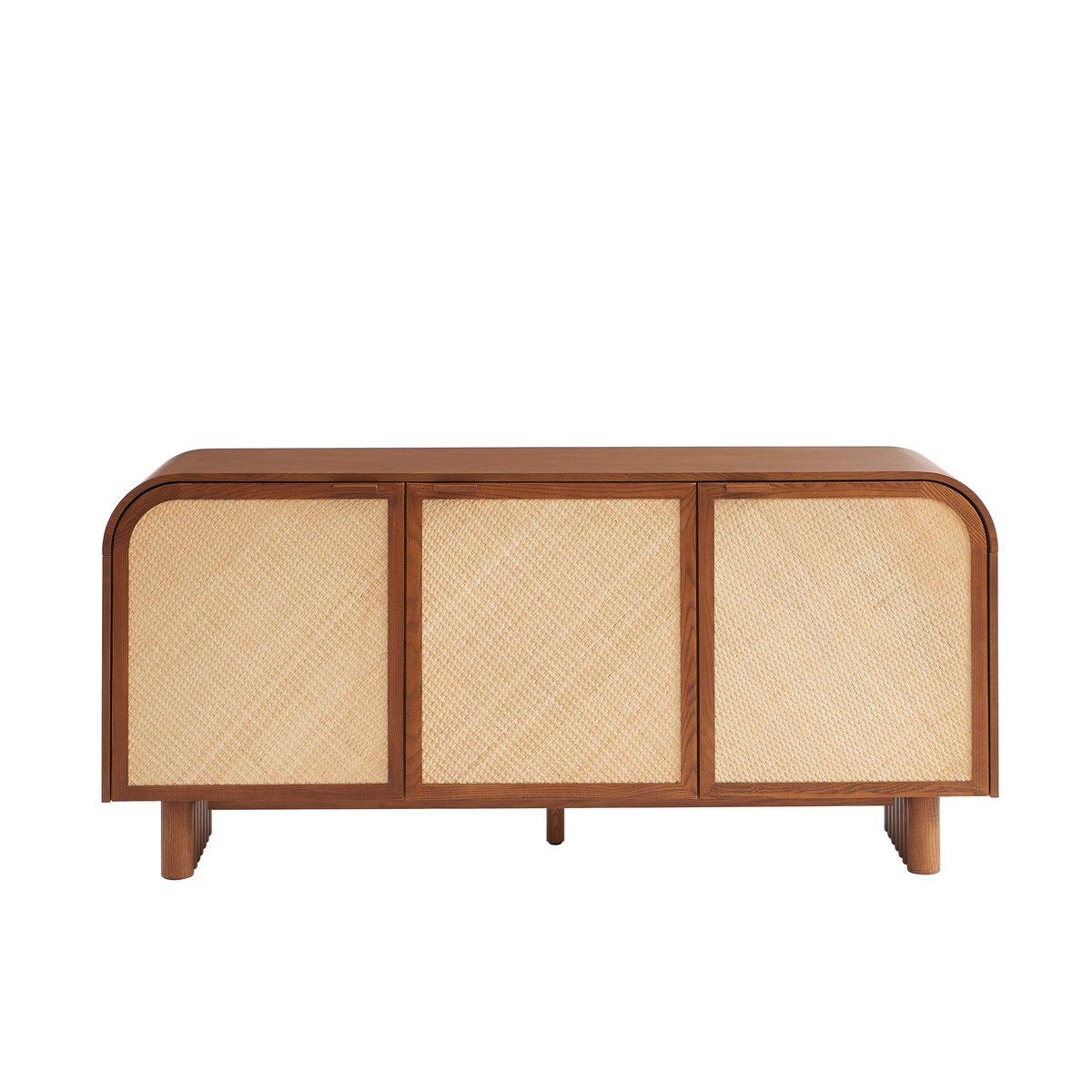 Buffet 3 portes en cannage LUA frêne, SORELH